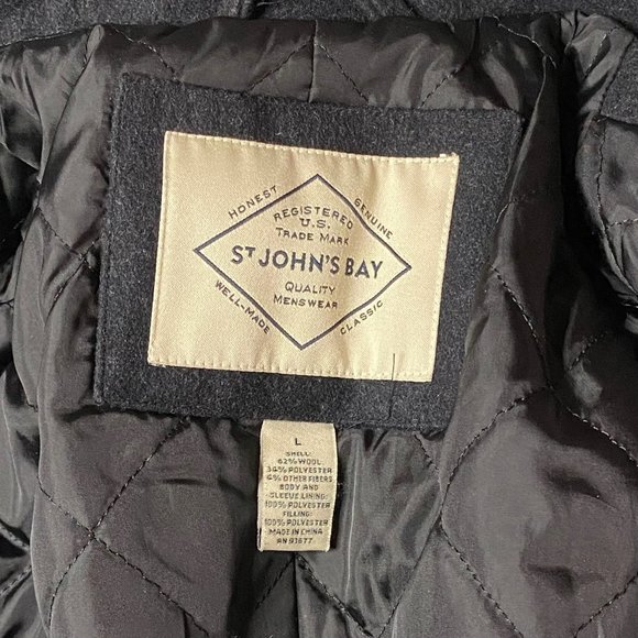 St. John's Bay Jackets & Coats St Johns Bay Large Charcoal